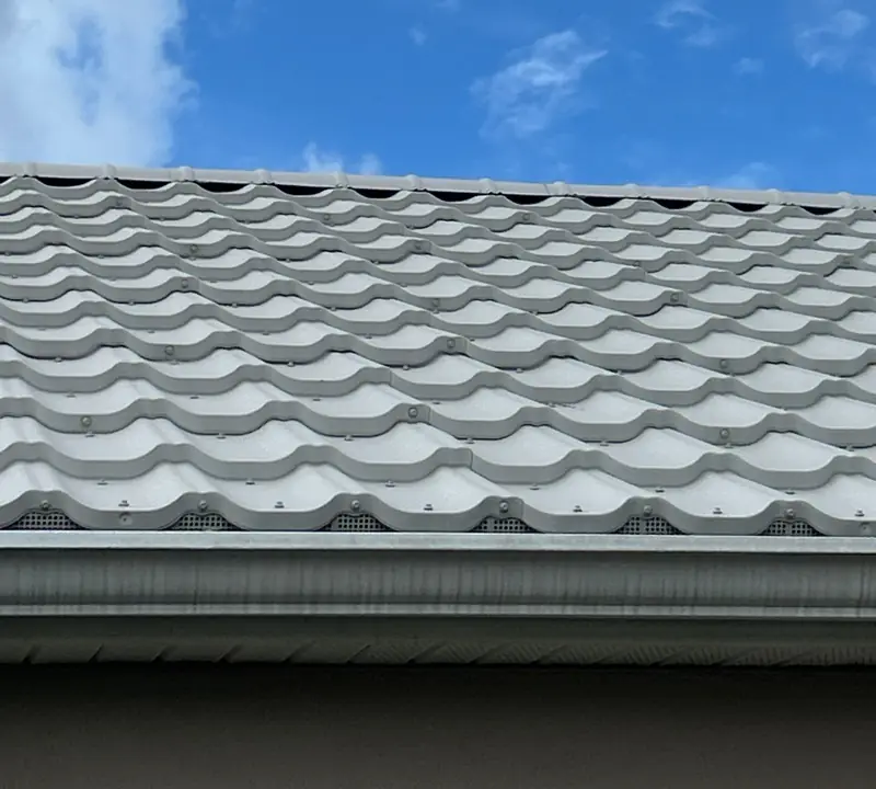 Concrete tile roof completed by Epoch Roofing in Sarasota, FL